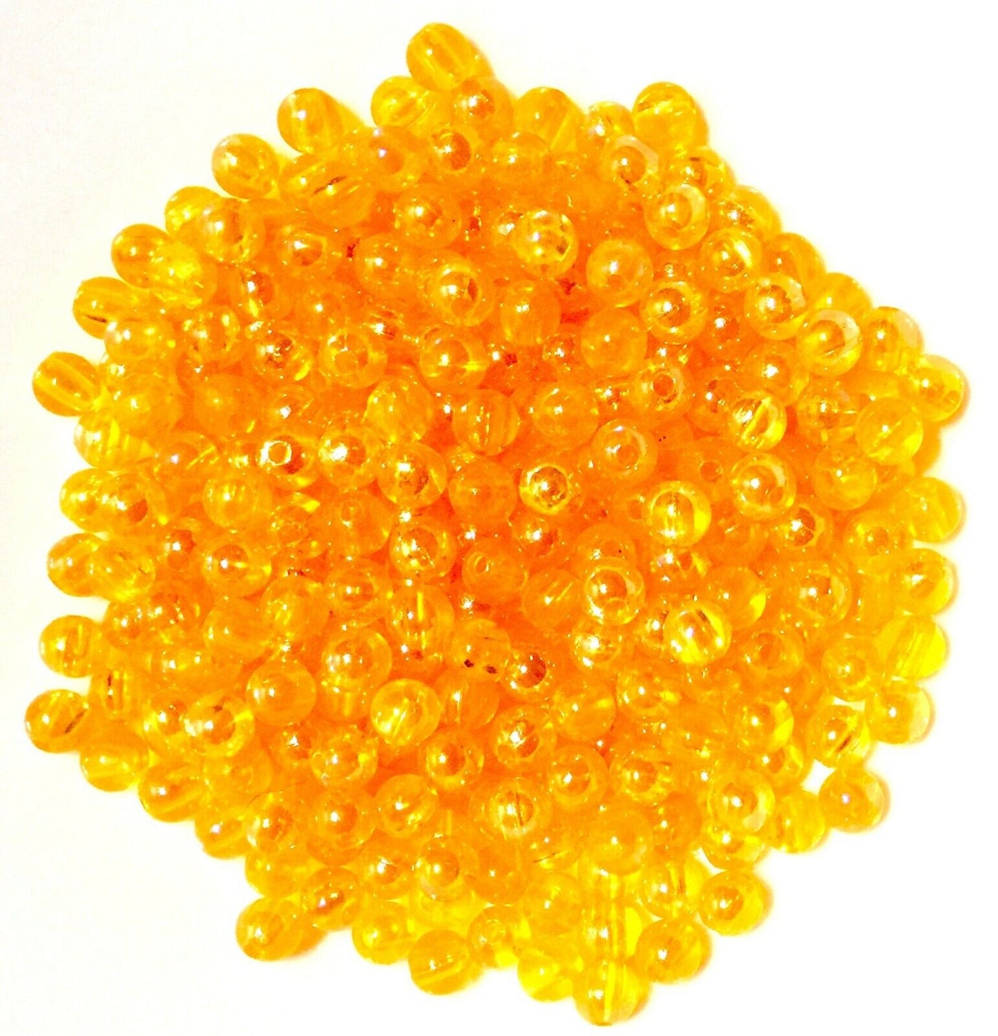 150x Acrylic 6mm Iridescent Coloured Beads - Choose Your Colour