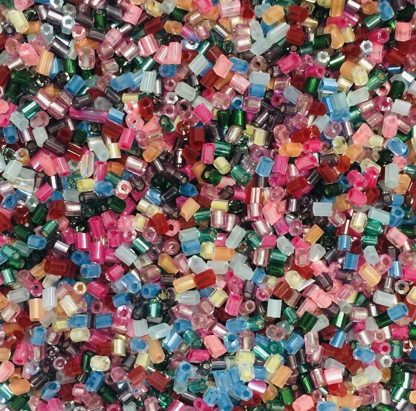 3000+ Bugle 2.5x2.0mm Glass Seed Tube Beads  - Choose Your Colour