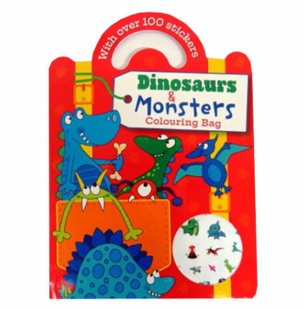 Kids Carry Sticker & Colouring Book - 2 Theme to Choose