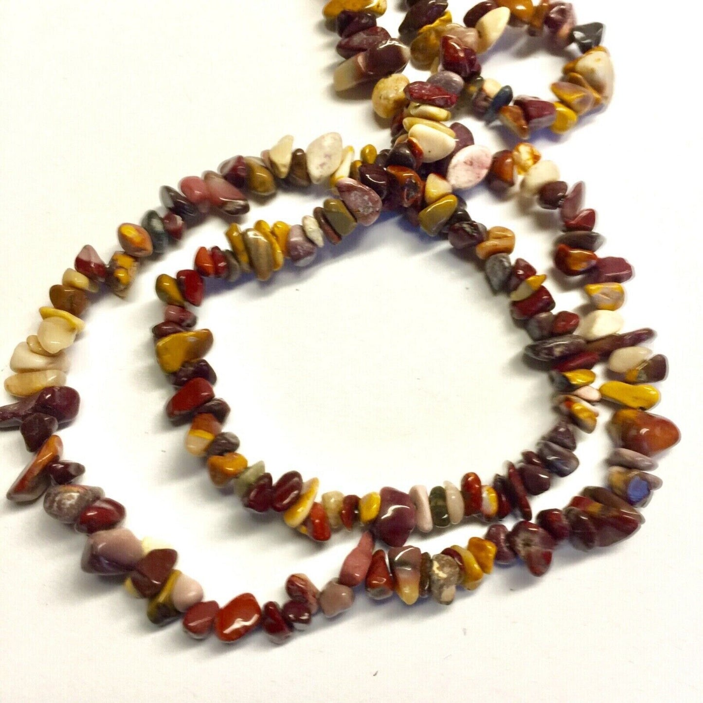 1x Strand 35cm Long Natural Stone Gemstone Chakra Crystal Chips Nugget with Hole