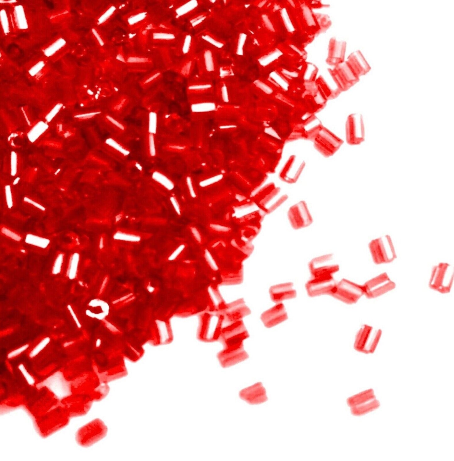 3000+ Bugle 2.5x2.0mm Glass Seed Tube Beads  - Choose Your Colour