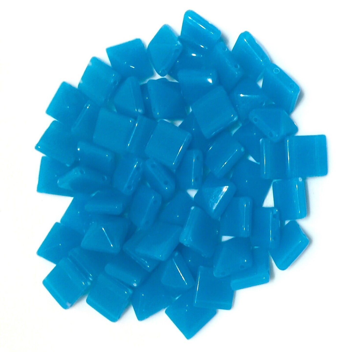 100x Pyramid 10x10mm 2 Hole Flat Back Acrylic Beads for Crafting -Pick Ur Colour