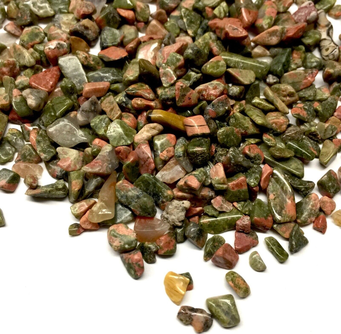 1x Wishing Bottle with Natural Stone Gemstone Chakra Crystal Chips Nuggets