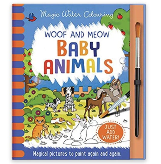 Magic Water Colouring Baby Animals or Fashion with Brush