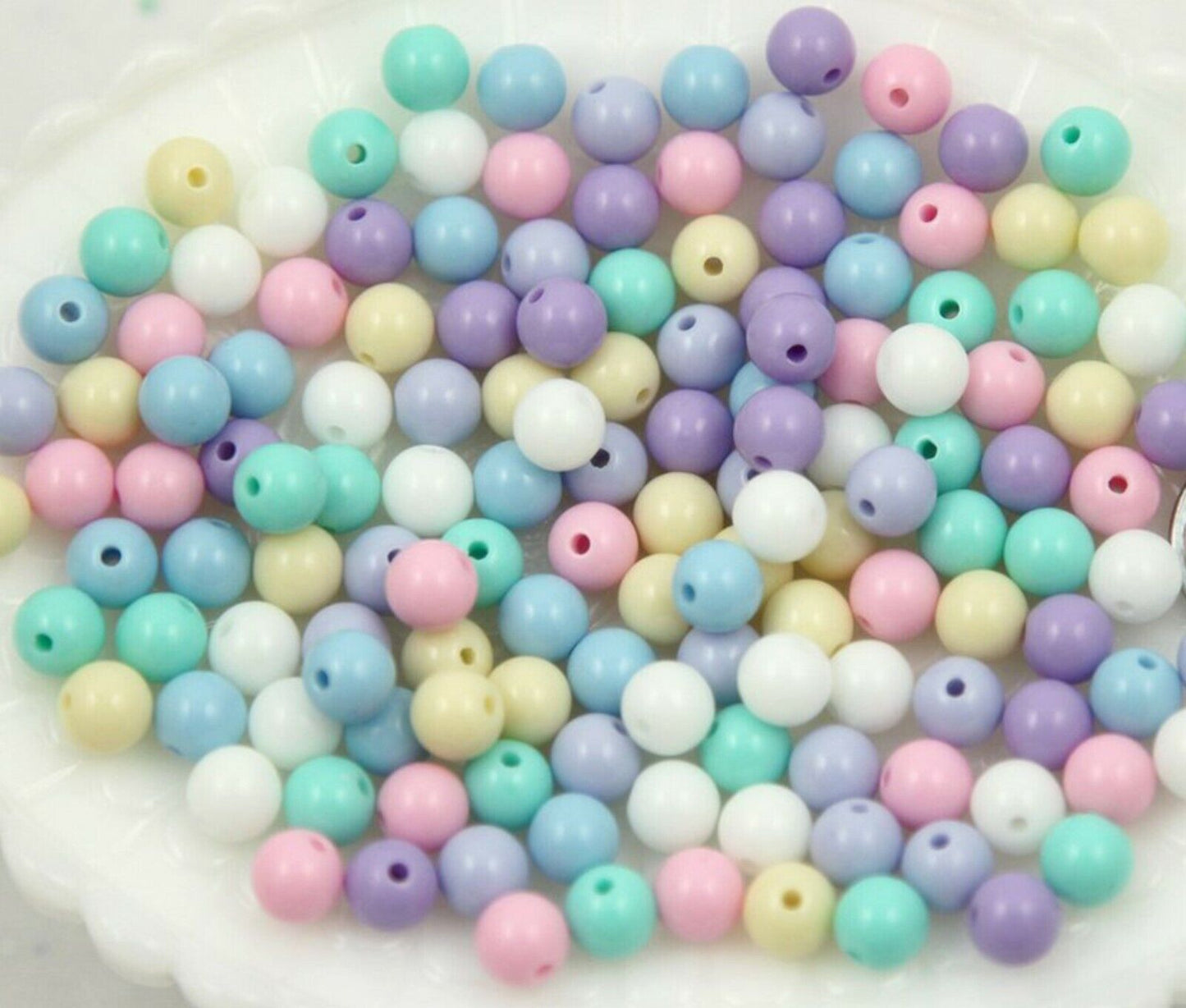 100x Mix Colour Mix Design 8mm Spacer Beads - Pick Your Style