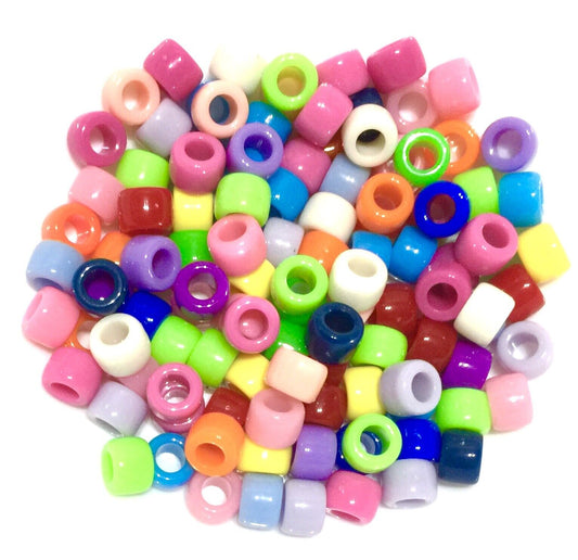 100x Smooth No Joint No Lines High Quality Pony Beads - Choose Your Colour