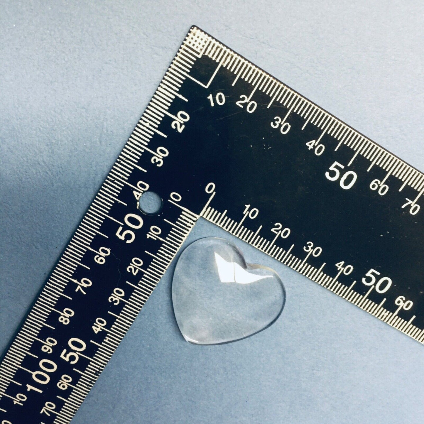 5x/10x/15x Clear Glass Flat Cabochon for Jewellery Making - Round, Heart or Oval