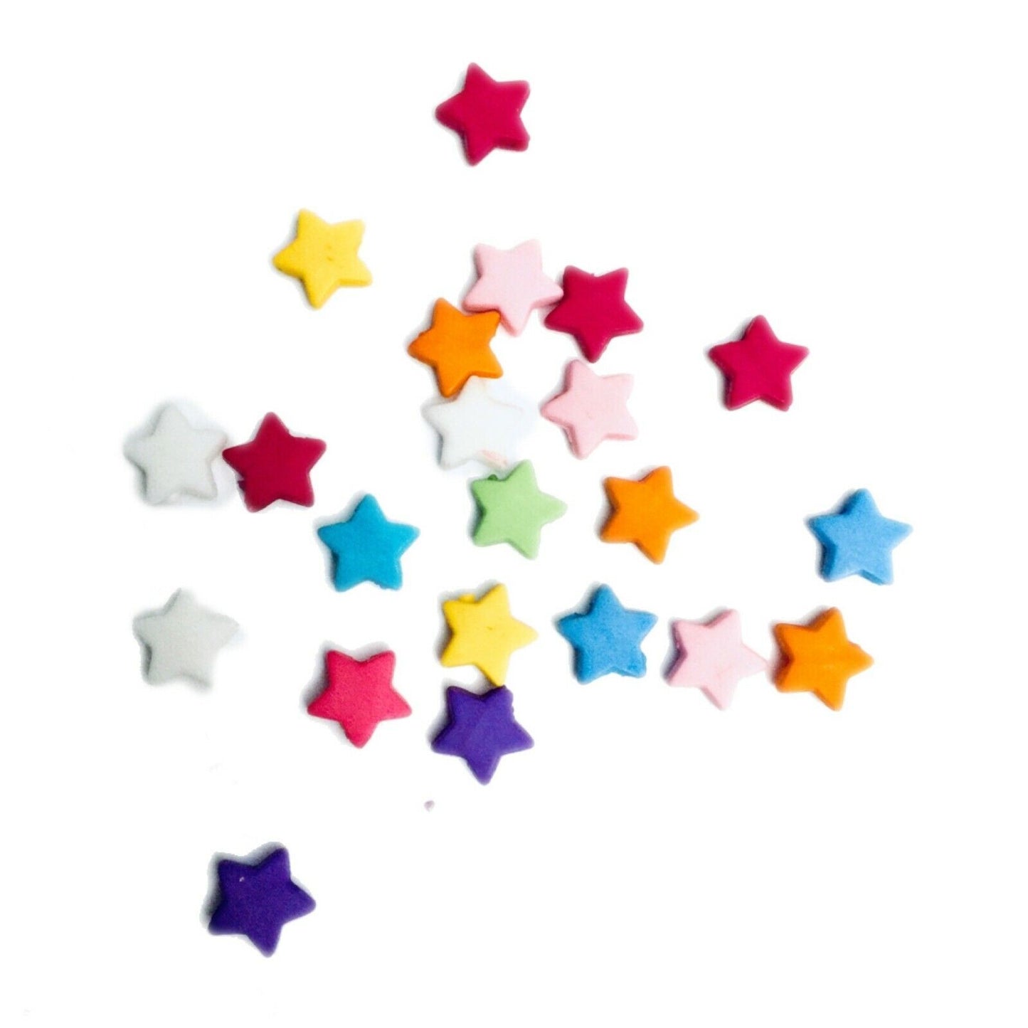 100x Mix Coloured Star Shaped Beads - Pick Your Style
