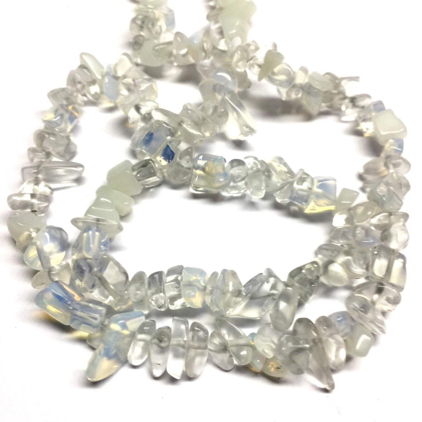 1x Strand 35cm Long Natural Stone Gemstone Chakra Crystal Chips Nugget with Hole