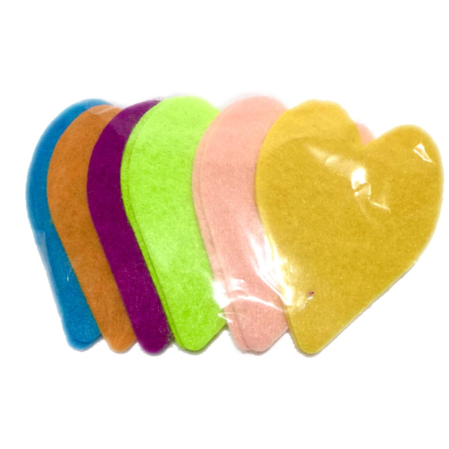 12x Multicolour Foam or Felt Shapes - Unicorn, Butterfly, Heart or Flowers
