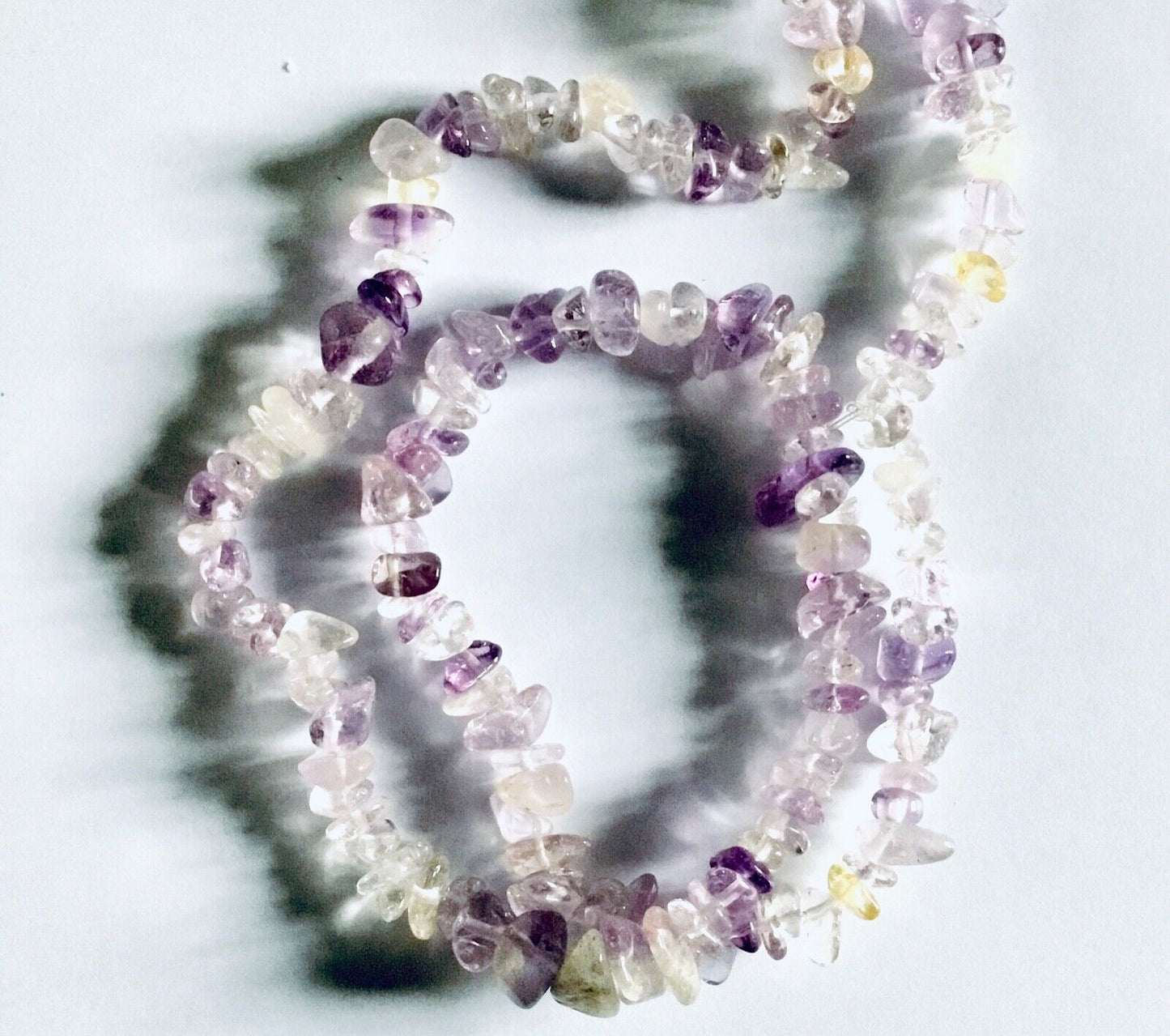 1x Strand 35cm Long Natural Stone Gemstone Chakra Crystal Chips Nugget with Hole