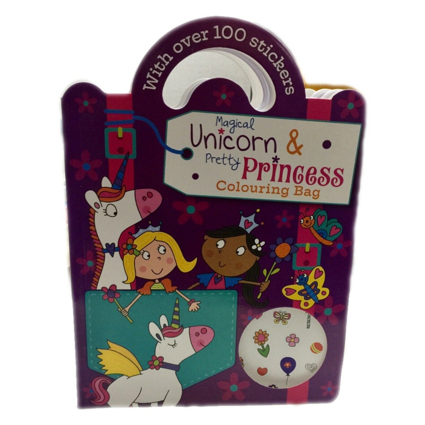 Kids Carry Sticker & Colouring Book - 2 Theme to Choose