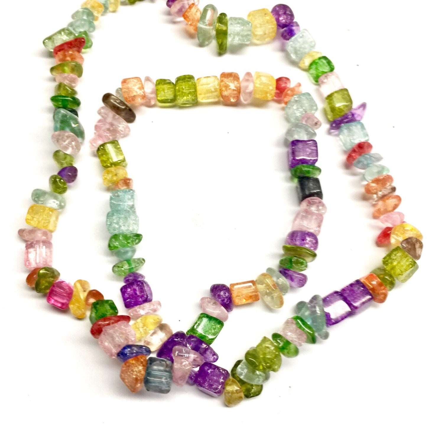 1x Strand 35cm Long Natural Stone Gemstone Chakra Crystal Chips Nugget with Hole