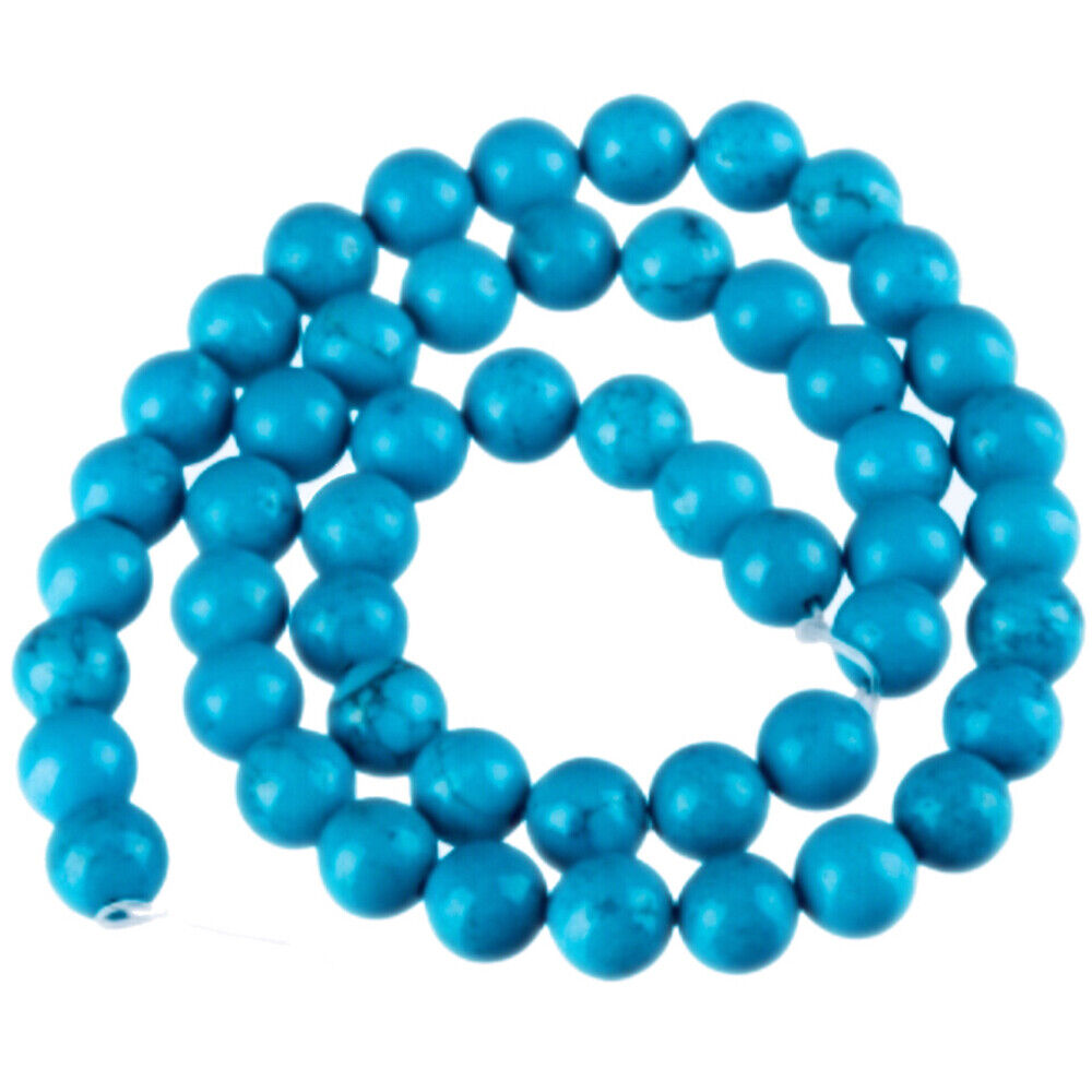 1x strand 8mm Howlite Turquoise (52x) - Choose Your Colour