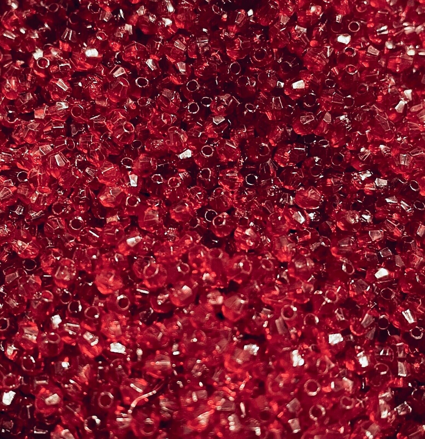 1000x Tiny Mini 3mm Acrylic Bicone Beads for Jewellery Making - Pick Your Colour