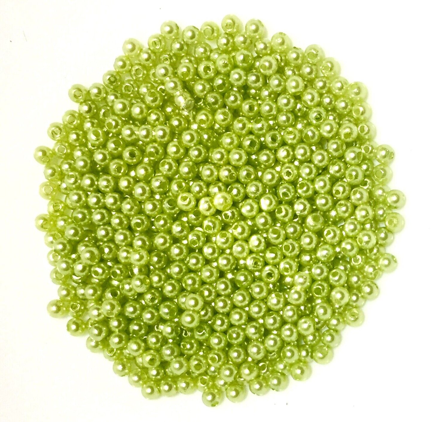500x Acrylic 4mm Pearl Beads for Jewellery Making - Pick Your Colour