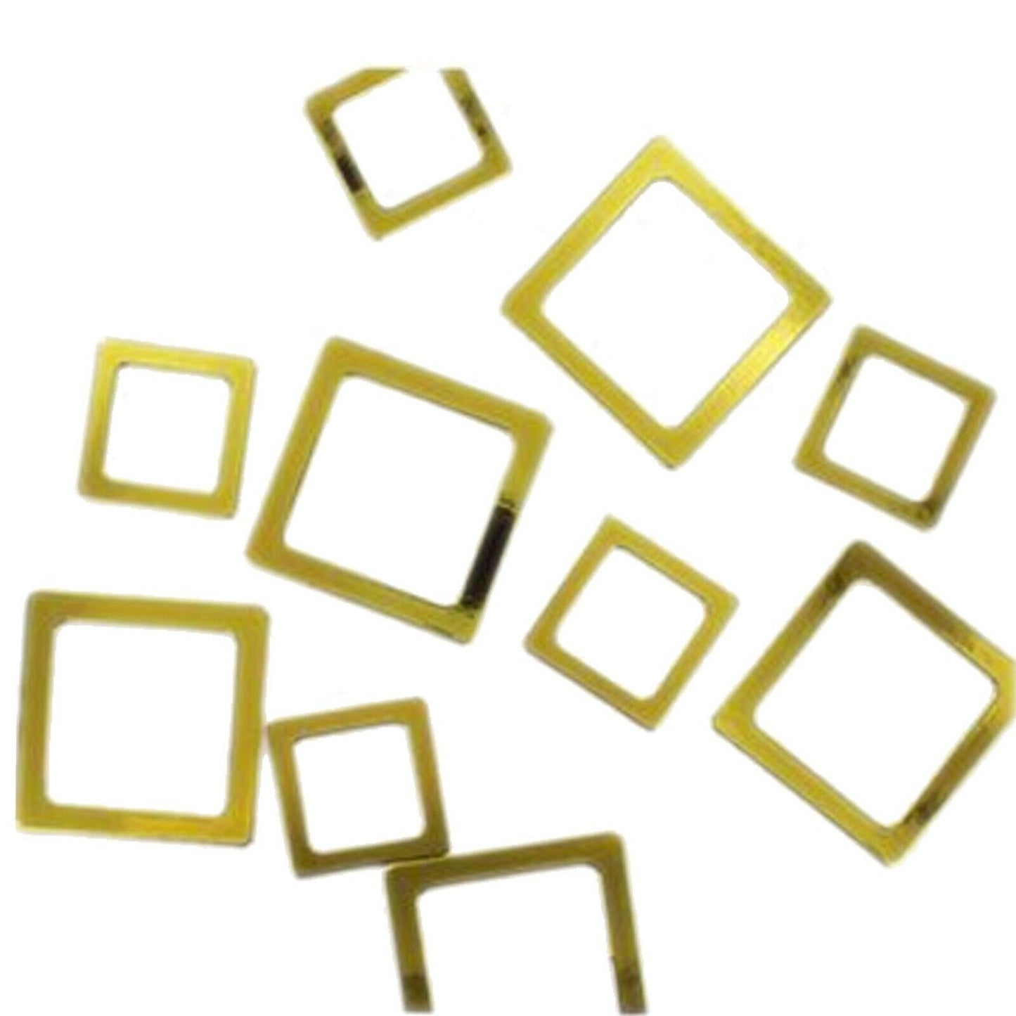 10X Self-Adhesive Metallic Craft Frames - Choose Your Colour