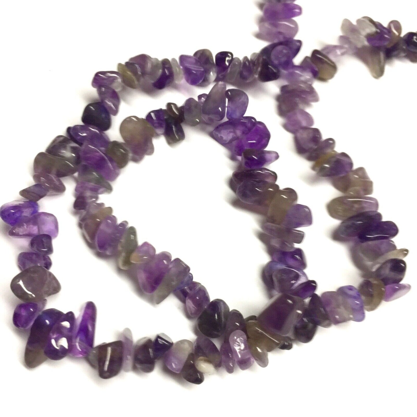1x Strand 35cm Long Natural Stone Gemstone Chakra Crystal Chips Nugget with Hole