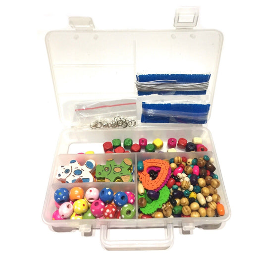 Wooden Beads DIY Jewellery Making Kit - Choose Your Charms