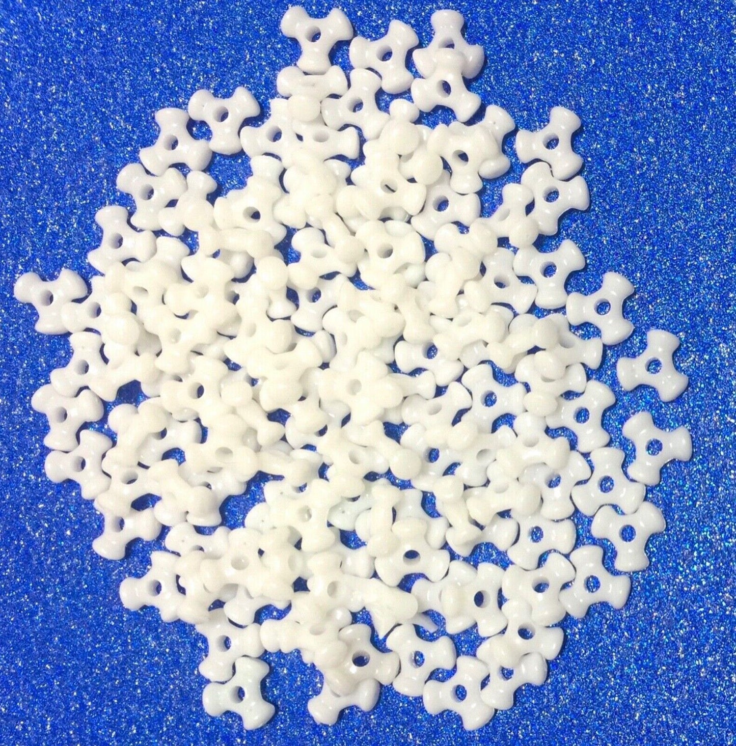 200x Mix Coloured 10MM Tri  Beads - Pick Your Colour