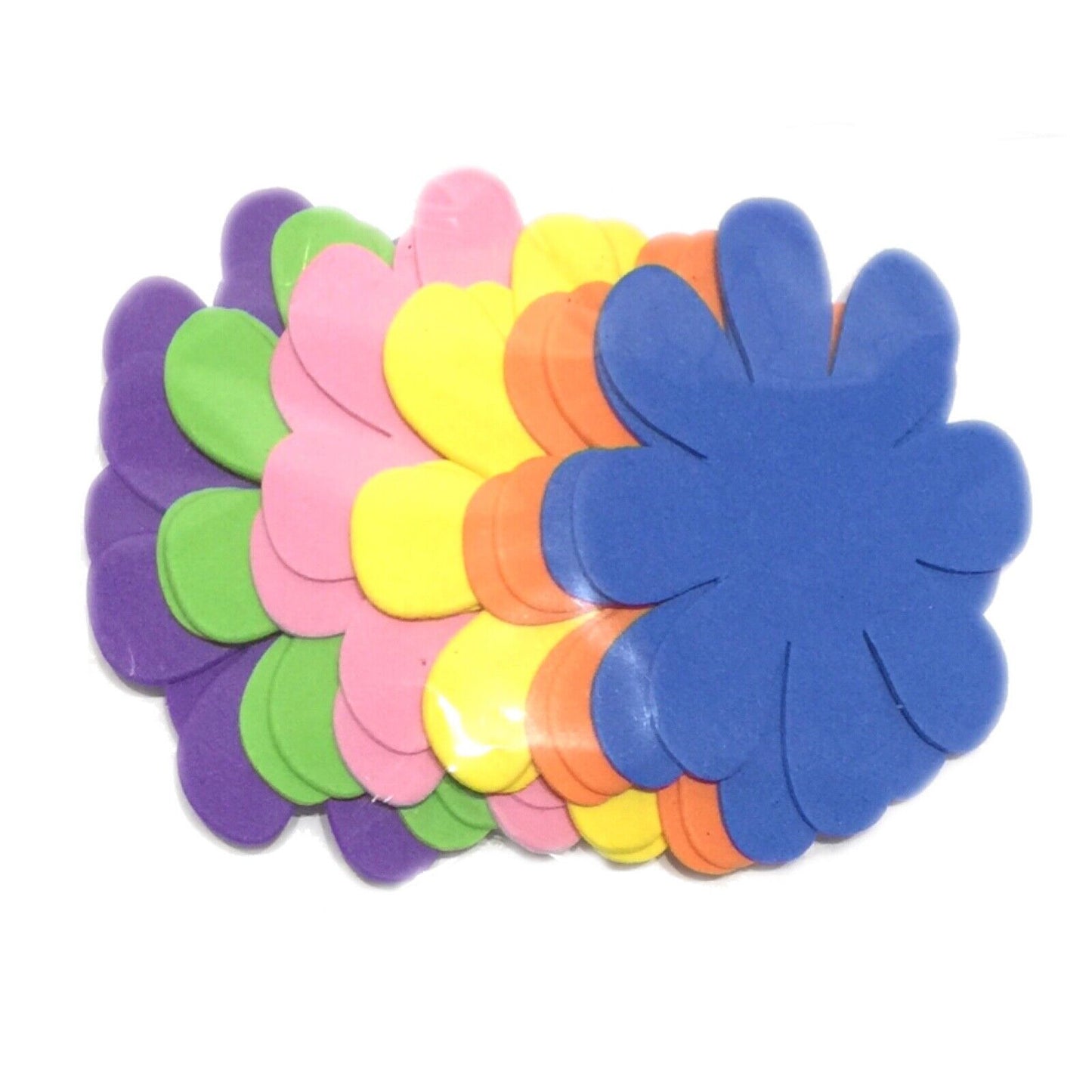 12x Multicolour Foam or Felt Shapes - Unicorn, Butterfly, Heart or Flowers