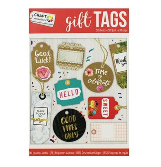 240x Die Cut Gift Tags Design Pad