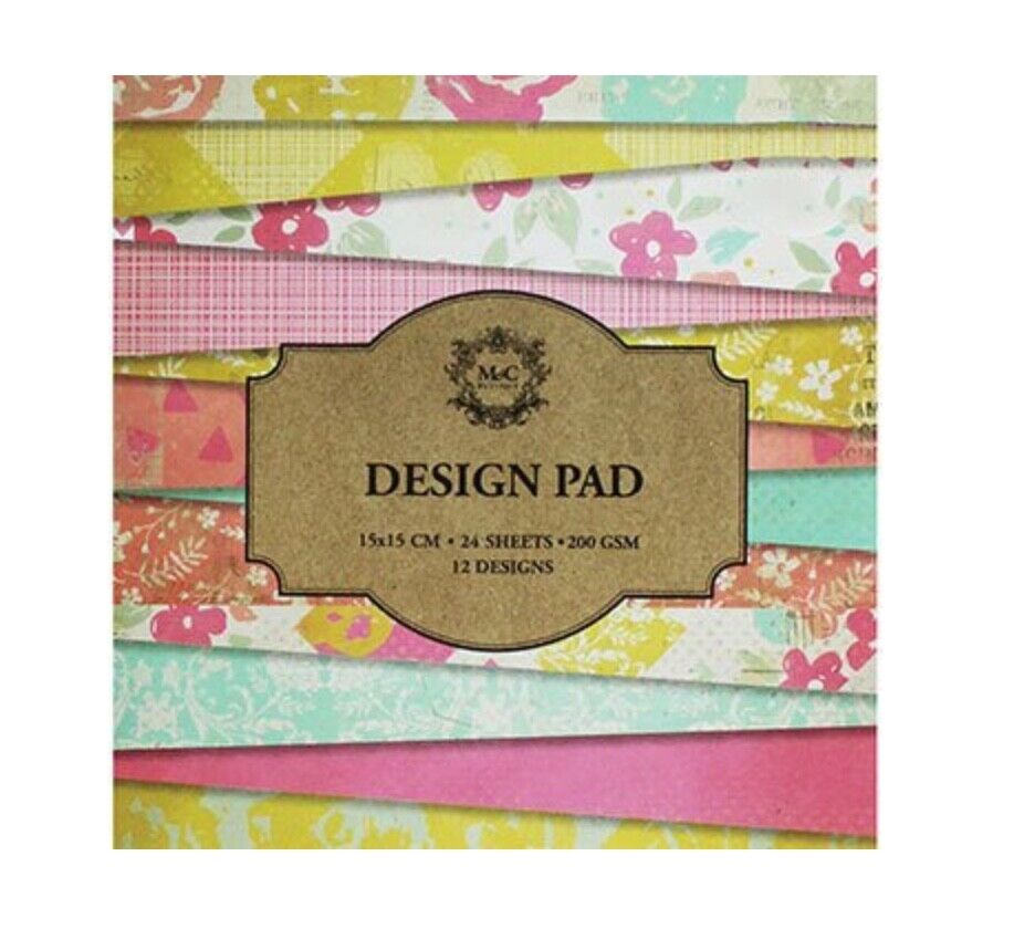 12x Design 24 Sheets Summer Surprise Design Pad - 6x6 Inches