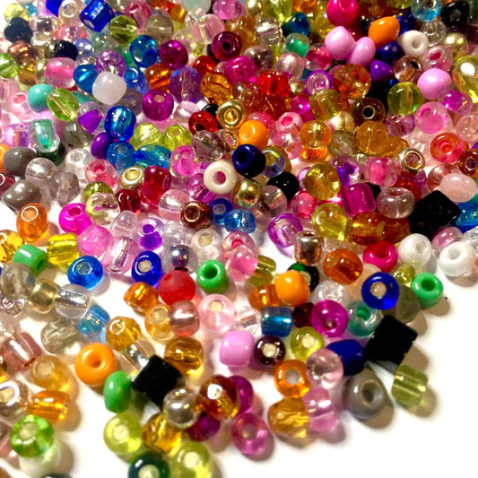 1300x Multi Colour 2mm to 5mm Glass Beads for Jewellery Craft Making