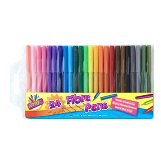 24x Artbox Fine Tip Fibre Colouring Pen