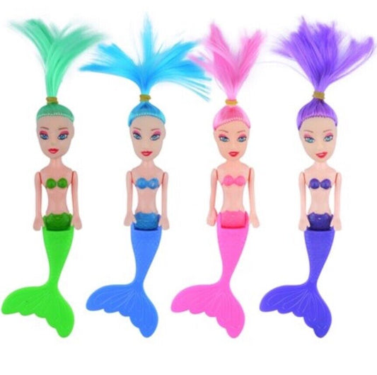 3x Mini Mermaid 14cm Dolls -Pick Your Colour
