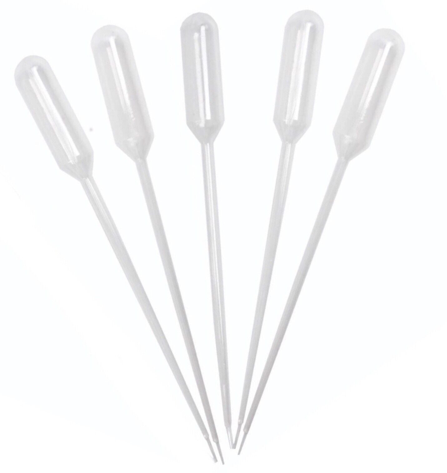 5x Plastic 0.5ml Pippettes