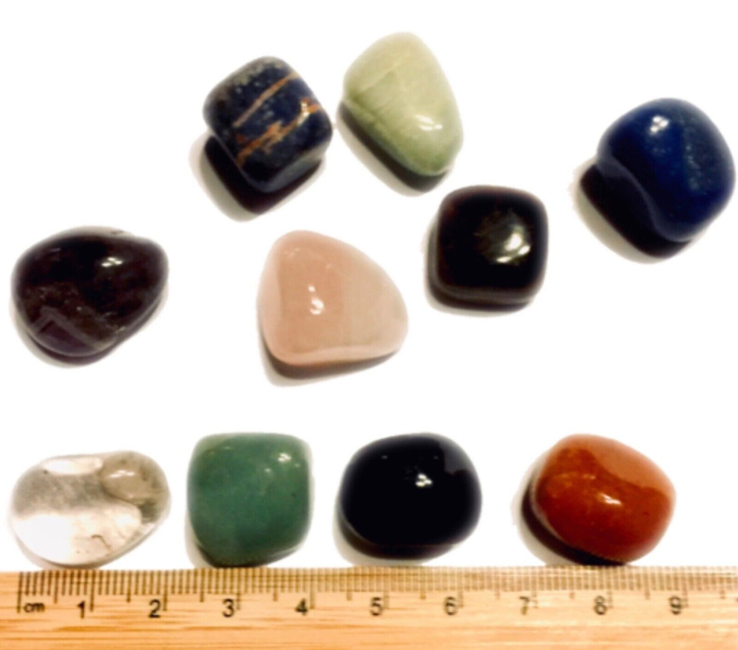 12 pcs Large Natural Crystal No Hole 12mm to 18mm Semi Precious Tumble Gemstones