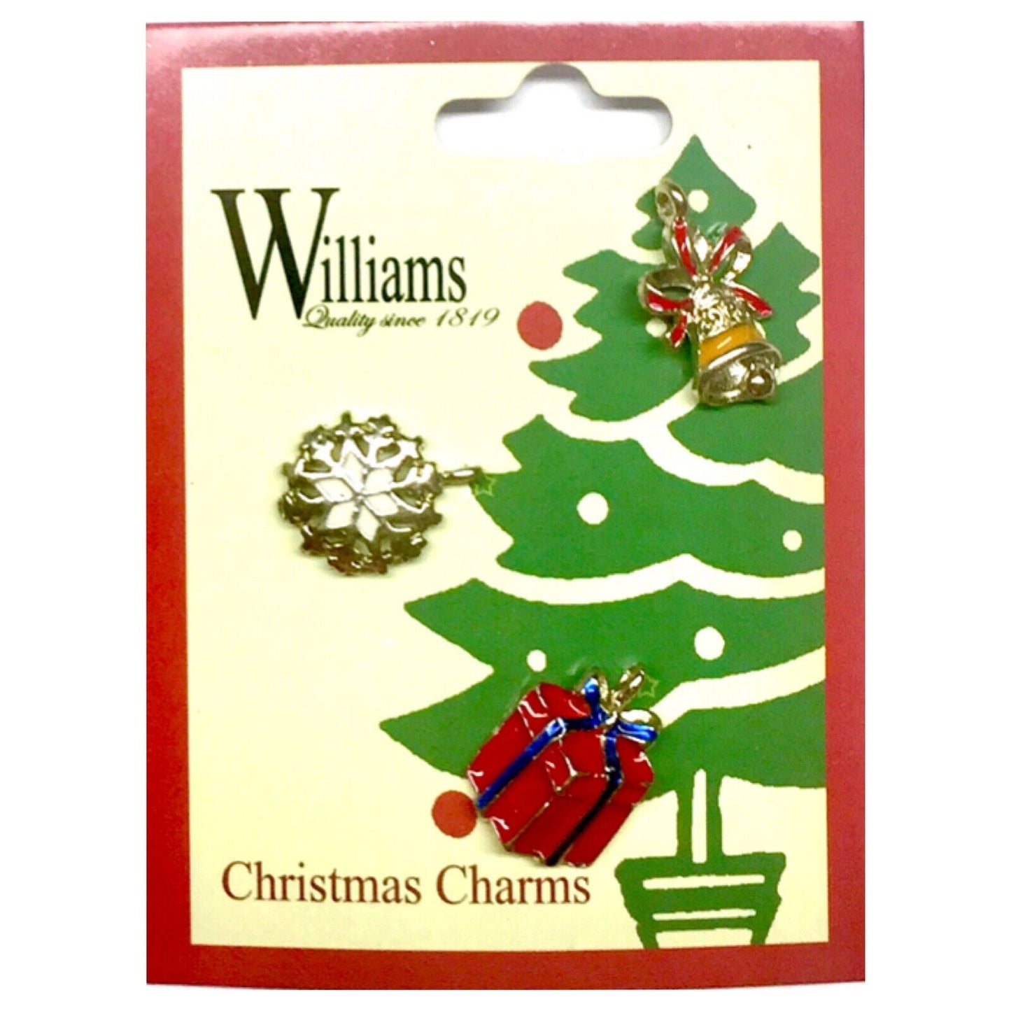 12x Mix Design Enamel Christmas Charms for Jewellery Craft Making