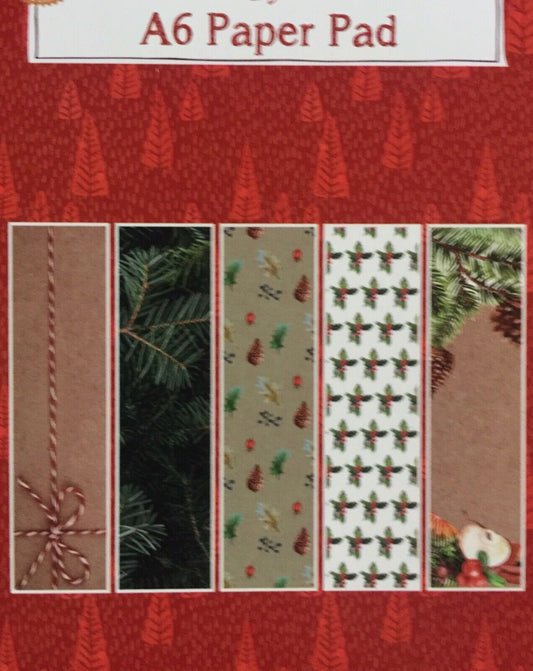 A6 Christmas Colour Design Pad - 10.5 cm x 14.8cm 30 sheets