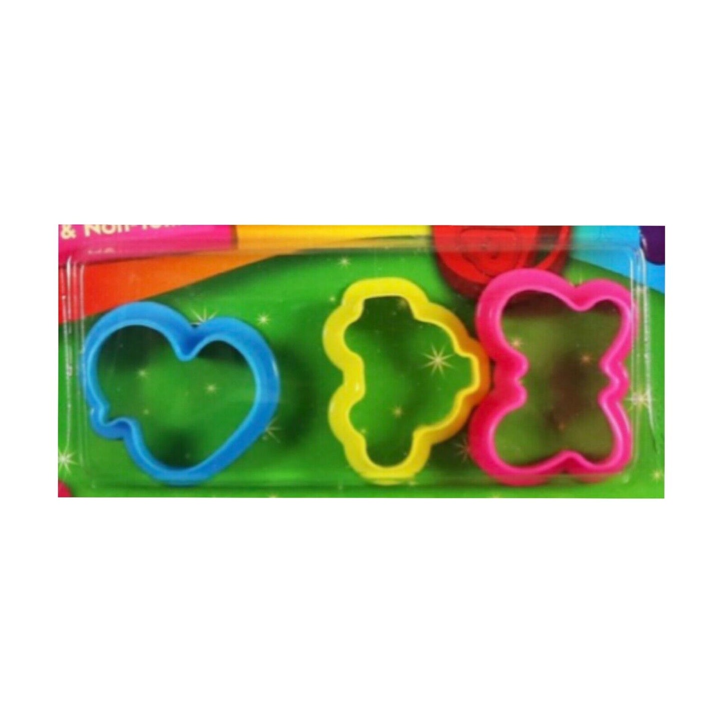 15x Piece Set 12x Mix Colours Non Toxic Clay Sticks and 3x Cutting Shapes
