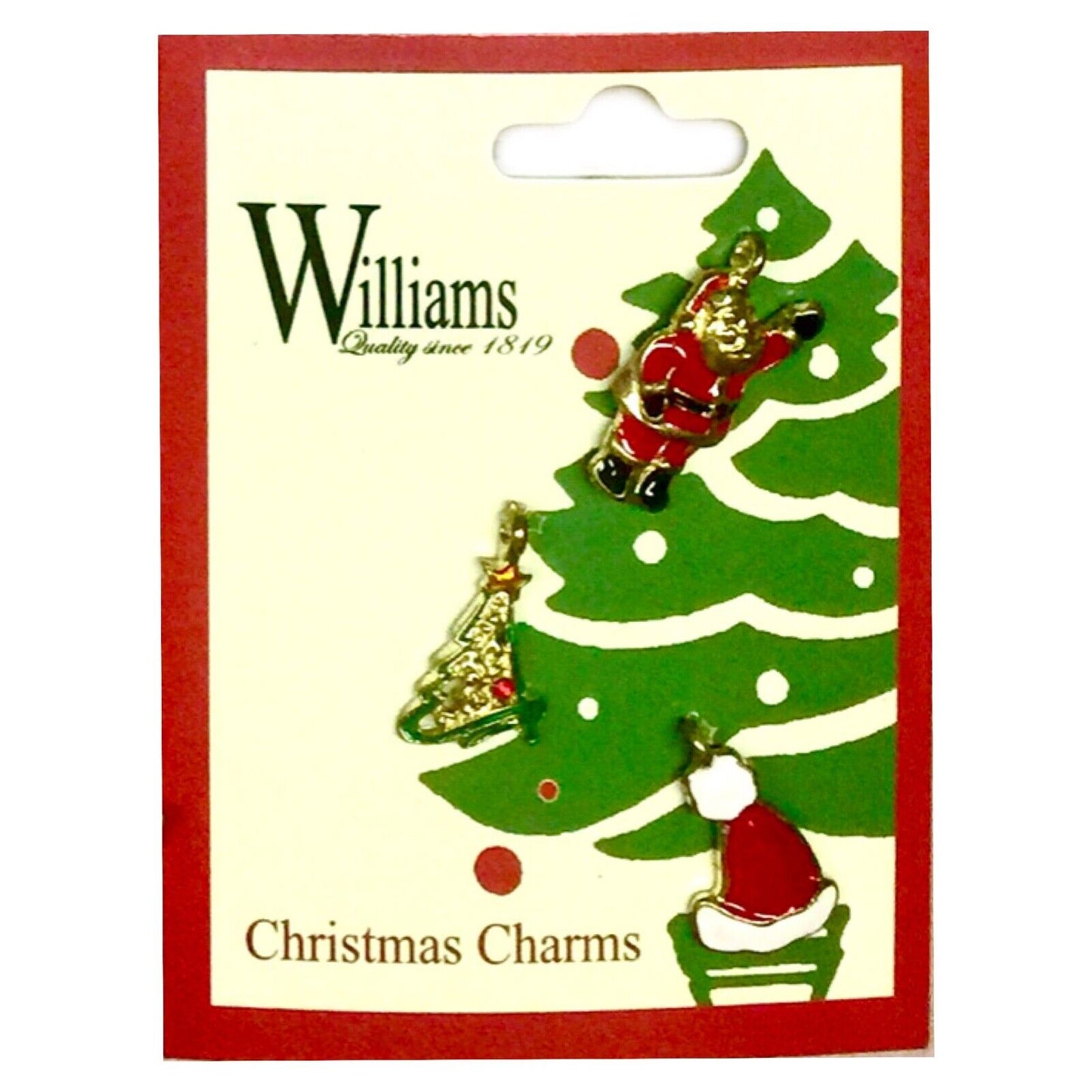 12x Mix Design Enamel Christmas Charms for Jewellery Craft Making