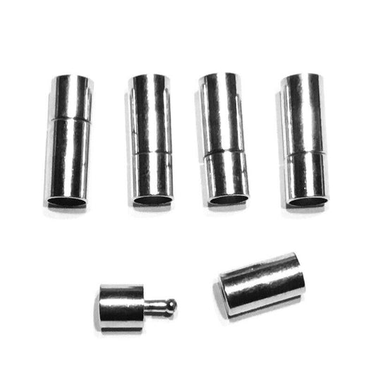 5pcs Screw Style Stainless Steel Magnetic Connector 17mm x 5mm