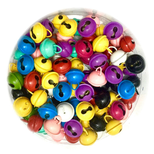 20x Mixed Colours 12.5mm Craft Jingle Bells