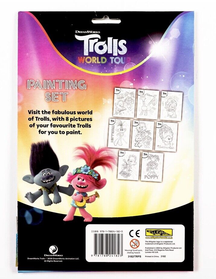 1x Set Dreamworks Trolls Worldtour Painting Kit