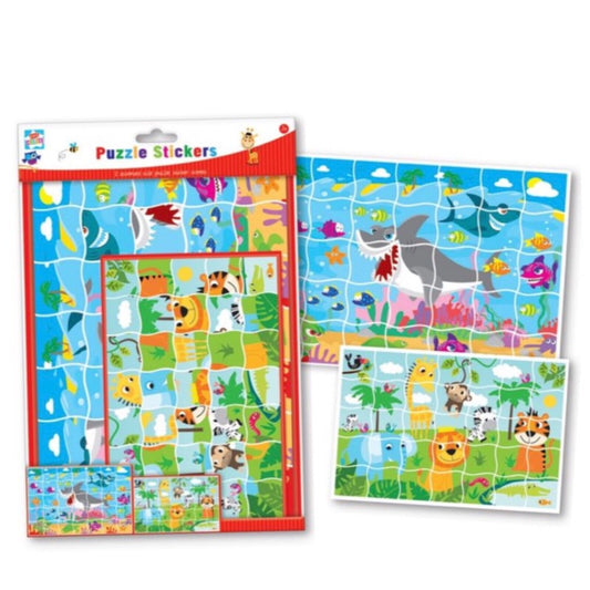 Pack of 2 Puffer Puzzle Sticker Set