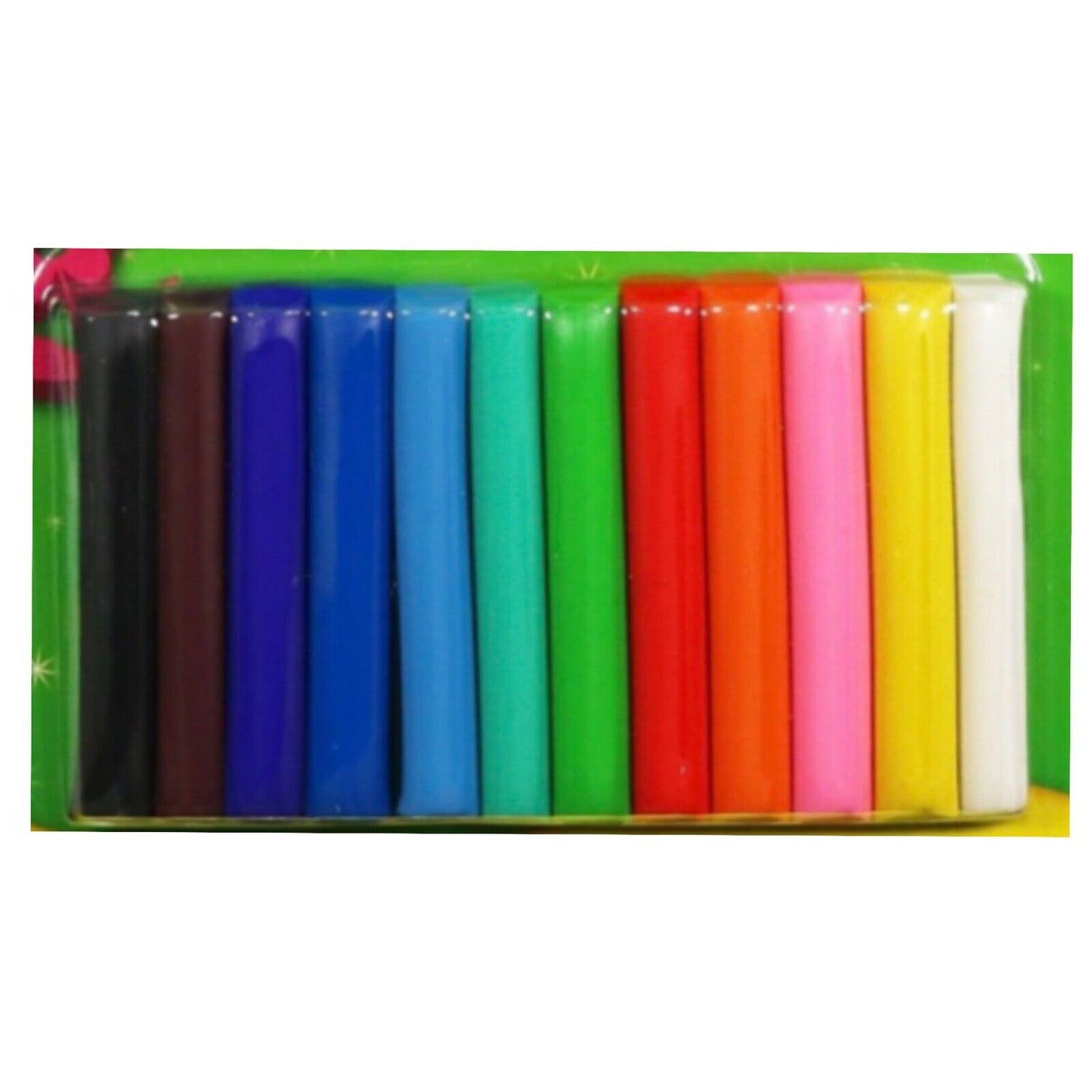 15x Piece Set 12x Mix Colours Non Toxic Clay Sticks and 3x Cutting Shapes