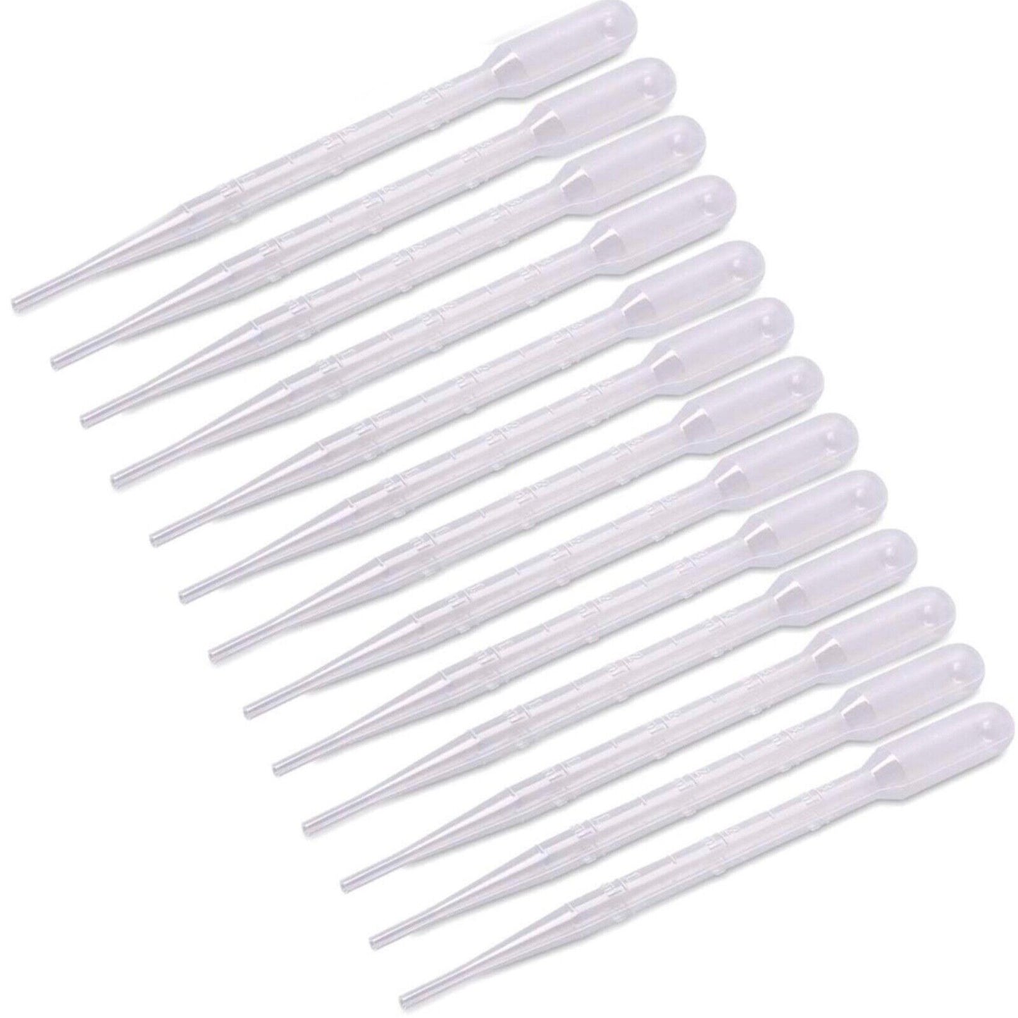 10x Plastic 3.0 ml Pippettes Dropper for Multi Use Crafts Labs Fragrance Oil