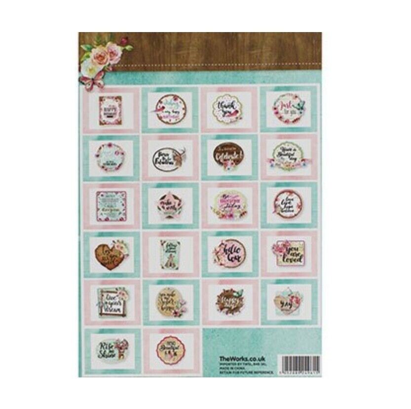3D Pink Die Cut Gorgeous Design Pad 29cm x 21cm