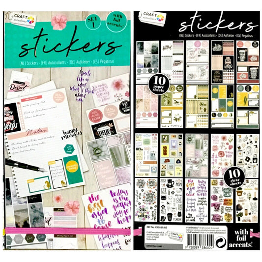 20 pages Craft Sensation Set 1 Die Cut Sticker Pad