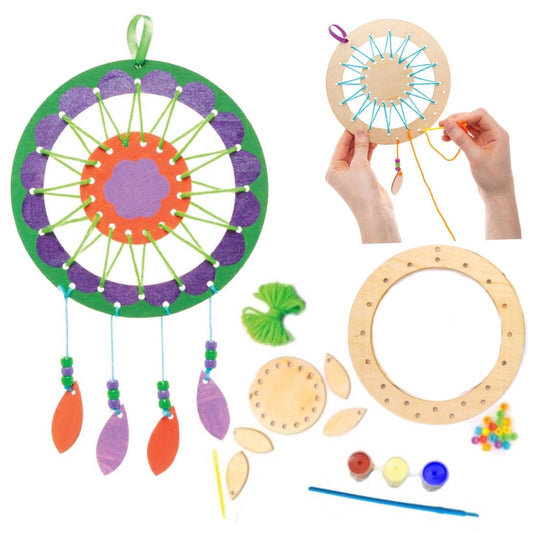 1x Design and Make Your Own Wooden Dreamcatcher DIY Kit