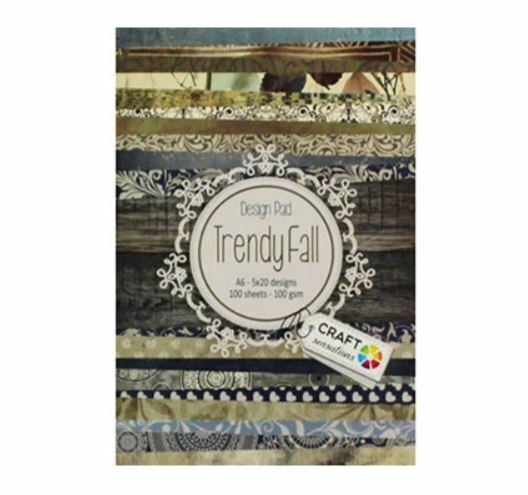 A6 Trendy Fall Design Pad - 14.5cm x 10.5cm