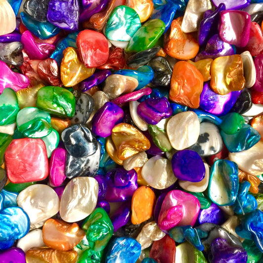 30x Mix Colour Mix Shapes Large MOP Shell 17-22mm  Beads for Jewelry Crafting