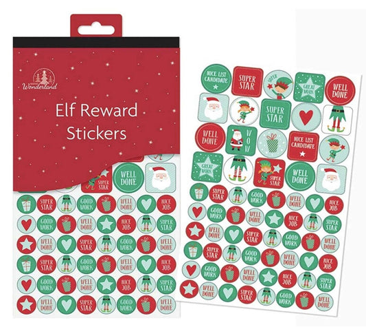 540x Christmas Elf Holiday Reward Stickers