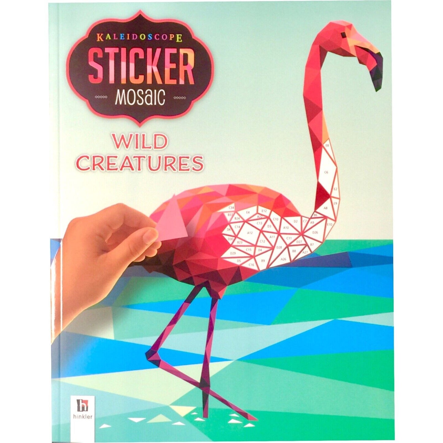 Hinkler Kaleidoscope Sticker Mosaic Painting Wild Creatures B