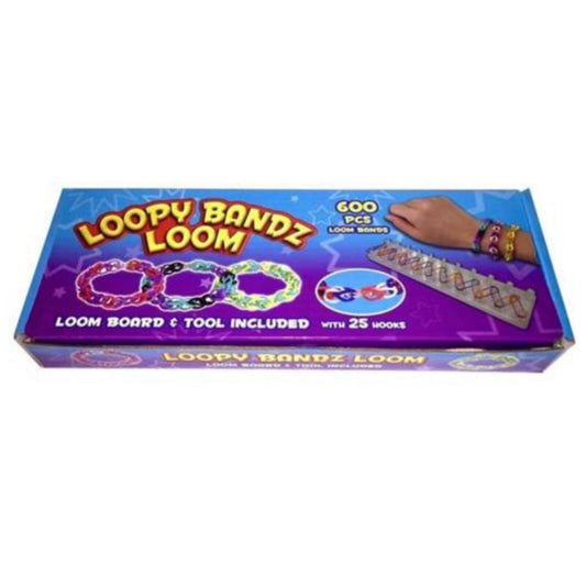 1200x Loopy Loom Bandz Complete DIY Kit with Magic Colour Changing Pony Beads